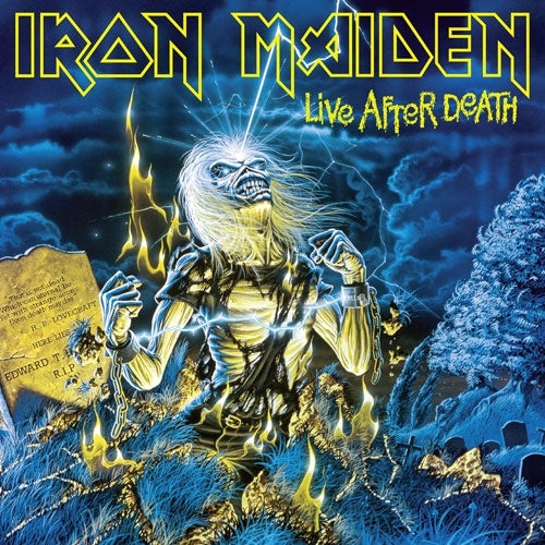 Iron Maiden - Live After Death (40th Anniversary) - Import Blue & Yellow Vinyl 2 LP Record Limited Edition