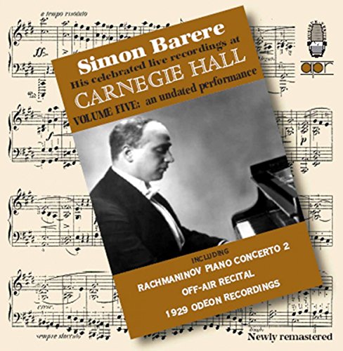 RACHMANINOV; CHOPIN; SCARLATTI - Live at Carnegie Hall-Vol. 5 - Import CD