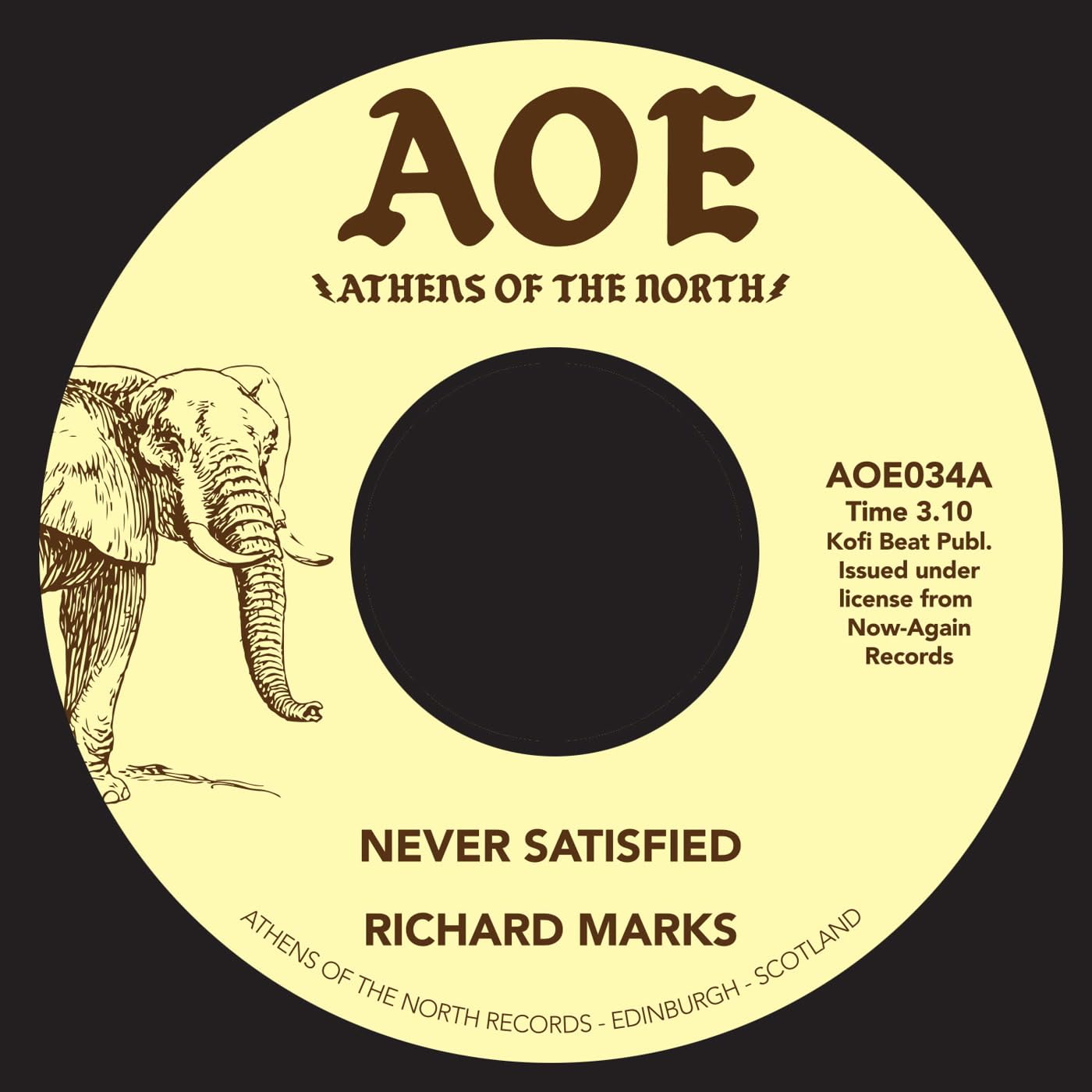 Richard Marks - Never Satisfied - Import Vinyl 7inch Single Record