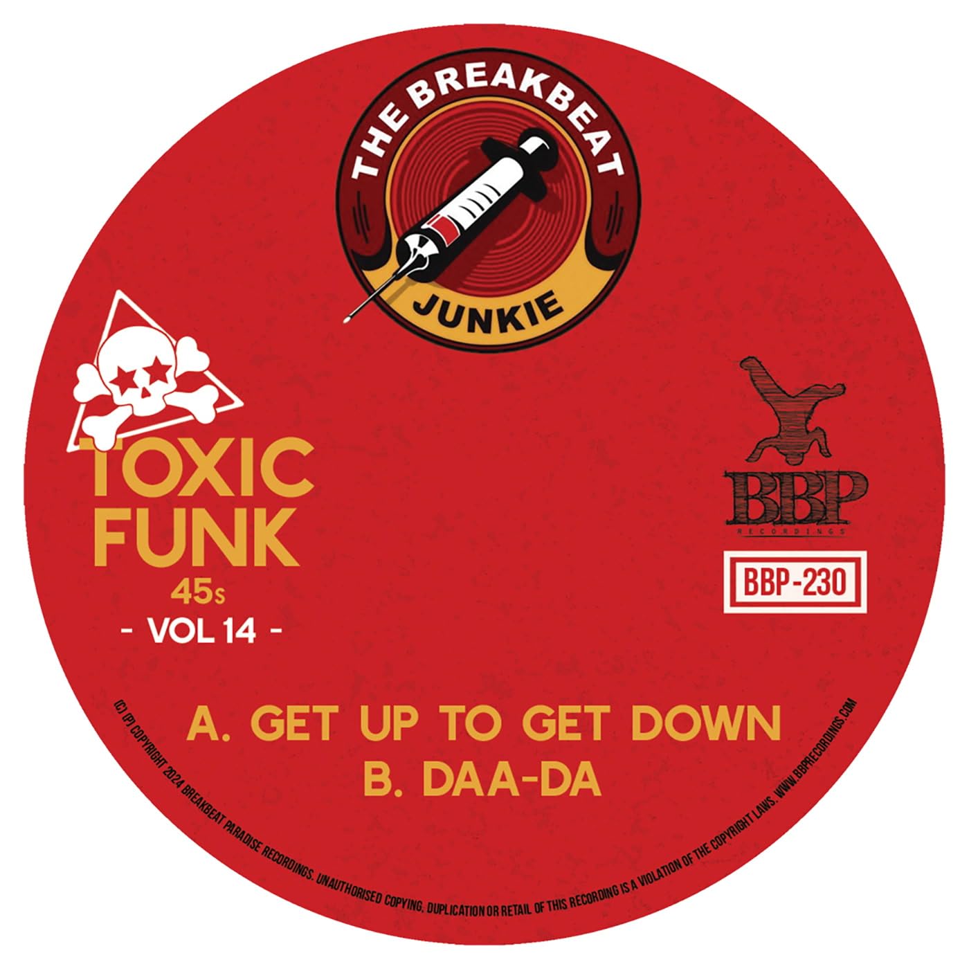 The Breakbeat Junkie - Toxic Funk Vol. 14 - Import Vinyl 7inch Record