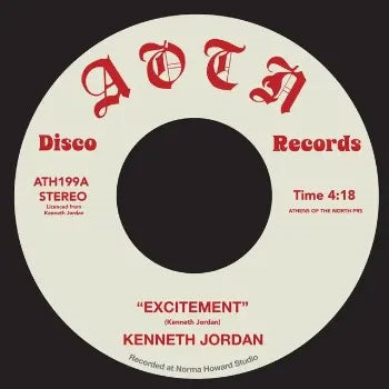 Kenneth Jordan - Excitement - Import Vinyl 7 inch Single Record