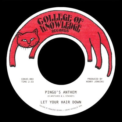 Let Your Hair Down - Pingu's Anthem B-W Gronk - Import Vinyl 7-inch single Recurd Limited Edition