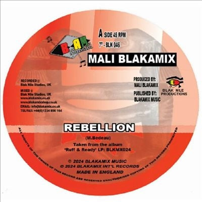 Mali Blakamix - Rebellion/Rebellion II - Import Vinyl 7 inch Shingle Record