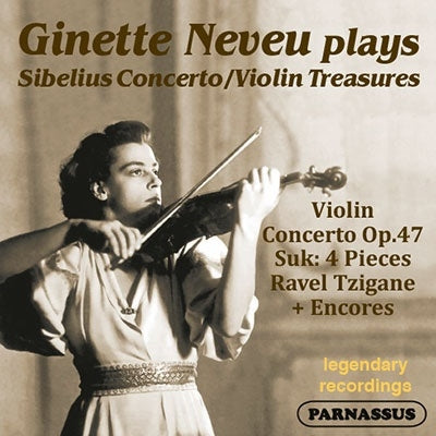 Ginette Neveu - Sibelius Violin Concerto; Suk 4 Pieces & Encores - Import CD