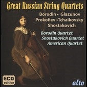 Borodin Qt / Shostakovich Qt / American Sq - Great Russian String Quartets - Borodin, Glazunov, Prokofiev, Tchaikovsky, Shostakovich - Import 6 CD