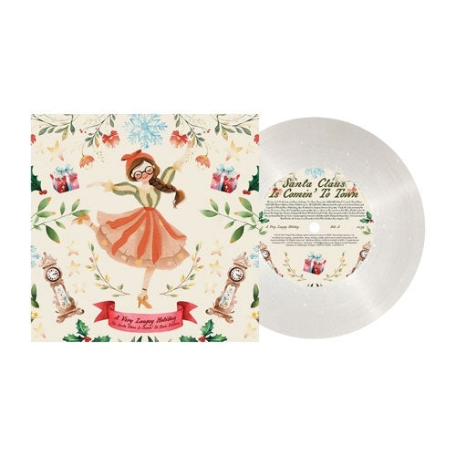Laufey - A Very Laufey Holiday (The Santa Claus is Comin' to Town Edition) - Import Snow Globe Glitter Vinyl 7 inch Single Record Limited Edition