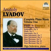 Olga Solovieva - Lyadov: Complete Piano Music Vol.1 - Import CD