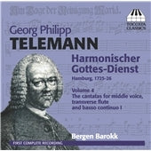 Bergen Barokk - G.P.Telemann: Harmonischer Gottes-Dienst Vol.4 - Import CD