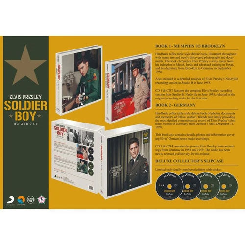 Elvis Presley - Soldier Boy (Hardback Books) - Import 4 CD Limited Edition