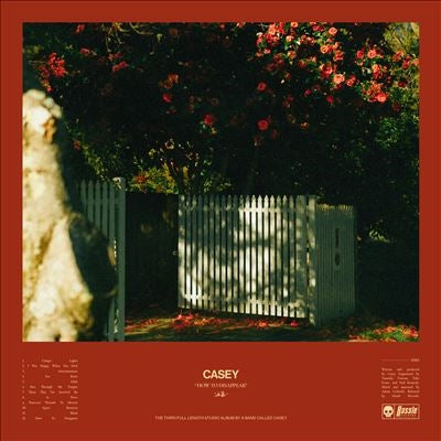 Casey - How To Disappear - Import Vinyl LP Record Transparent Yellow Vinyl