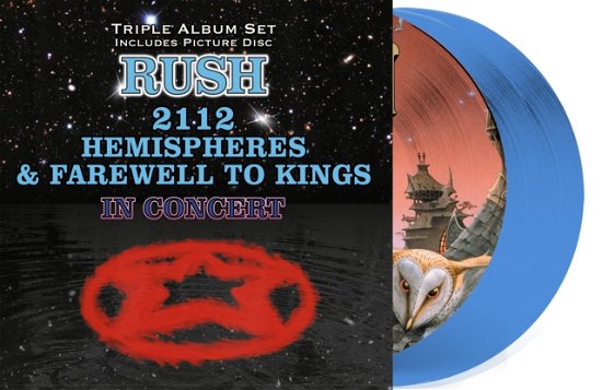 Rush - 2112. Farewell To Kings & Hemispheres In Concert - Import Picture Blue Vinyl 3 LP Record