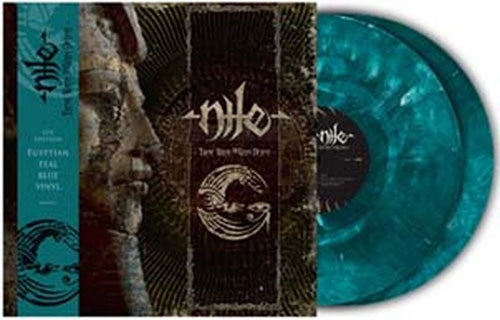 Nile - Those Whom The Gods Detest - Import Teal Blue Egyptian Marble Vinyl/Etched Side D 2 LP Recurd Limited Edition