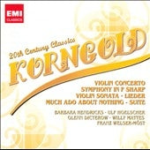 Willy Mattes, Franz Welser-Most - Korngold: Violin Concerto Op.35, Symphony Op.40, Violin Sonata Op.6, etc - Import 2 CD