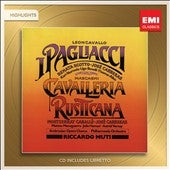 Riccardo Muti - Leoncavallo: Pagliacci; Mascagni: Cavalleria Rusticana (Highlights) - Import CD