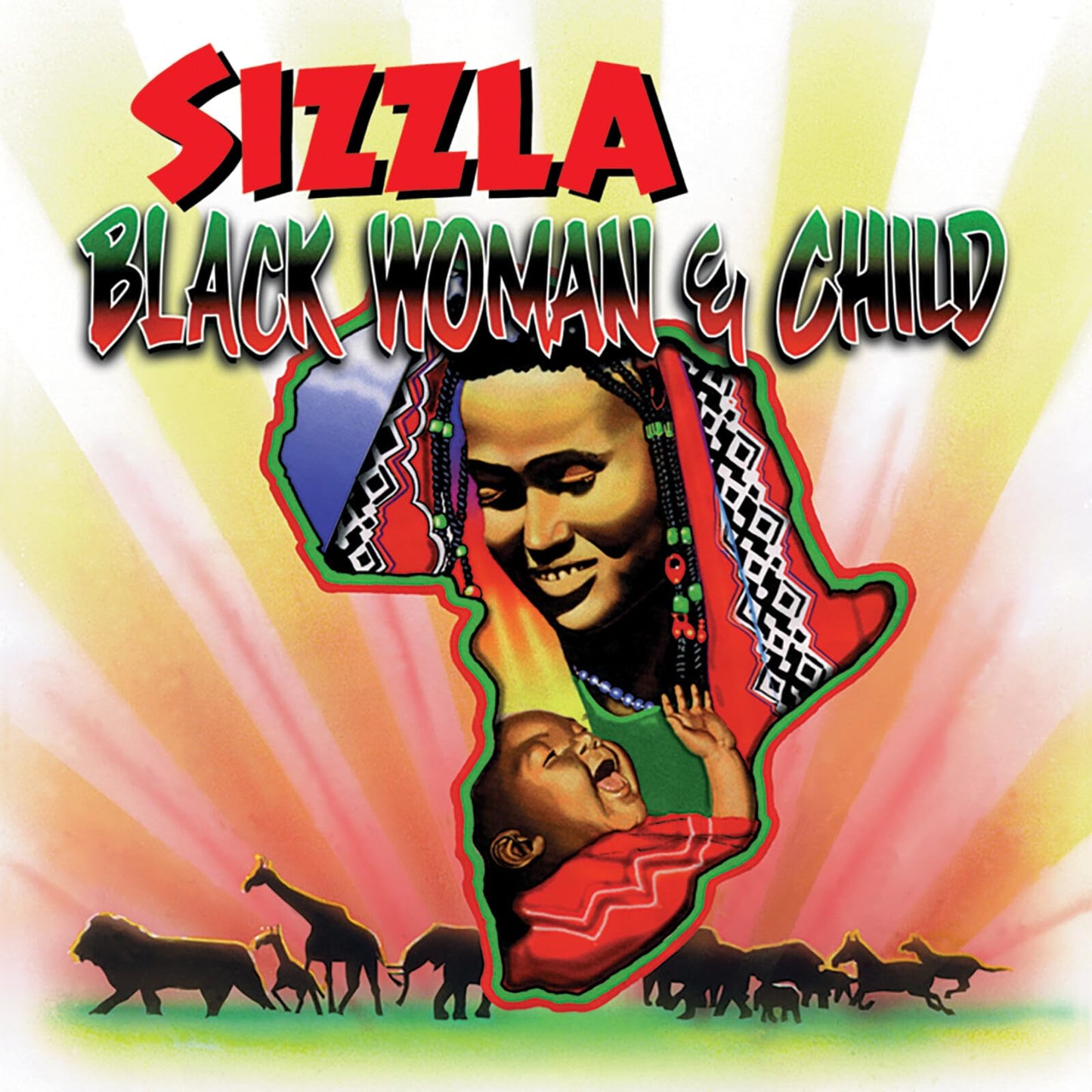 Sizzla - Black Woman & Child - Import Green Vinyl LP Record