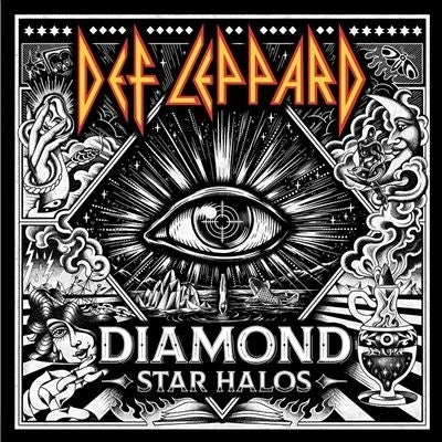 Def Leppard - Diamond Star Halos - Import Vinyl 2 LP Record+Lithograph Limited Edition