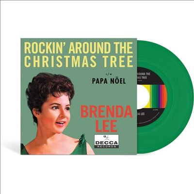 Brenda Lee - Rockin' Around The Christmas Tree - Import Translucent Emerald Vinyl 7 inch Single Record Limited Edition