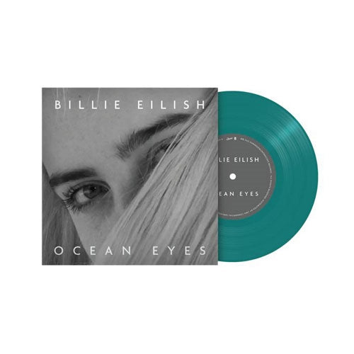 Billie Eilish - Ocean Eyes - Import Translucent Turquoise Vinyl 7 inch Single Record