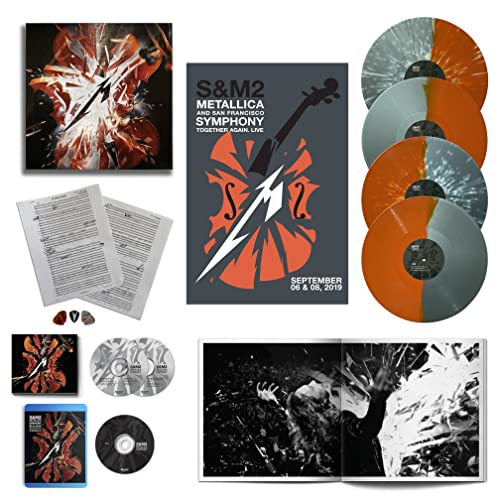 Metallica San Francisco Symphony - S&M2 (Deluxe Box) - Import 2CD+4LP+Blu-ray Disc Colored Vinyl Limited Edition