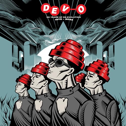 Devo - 50 Years of De-Evolution 1973-2023 - Import Red & Blue Vinyl 2 LP Record