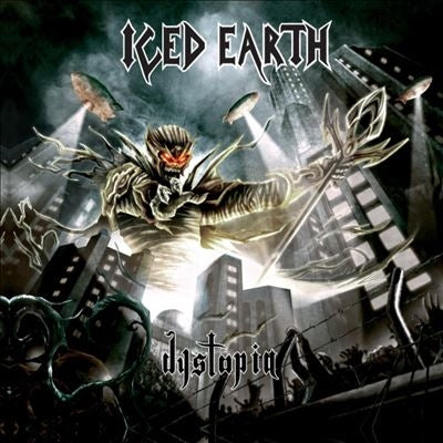 Iced Earth - Dystopia - Import Marbled Red & Black Vinyl LP Record
