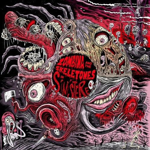 Zombina & The Skeletones - In Sinistereo - Import Red Vinyl LP Record Limited Edition