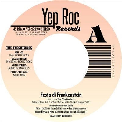 The Fleshtones - Festa Di Frankenstein/The Dedication Song - Import 7inch Shingle Record