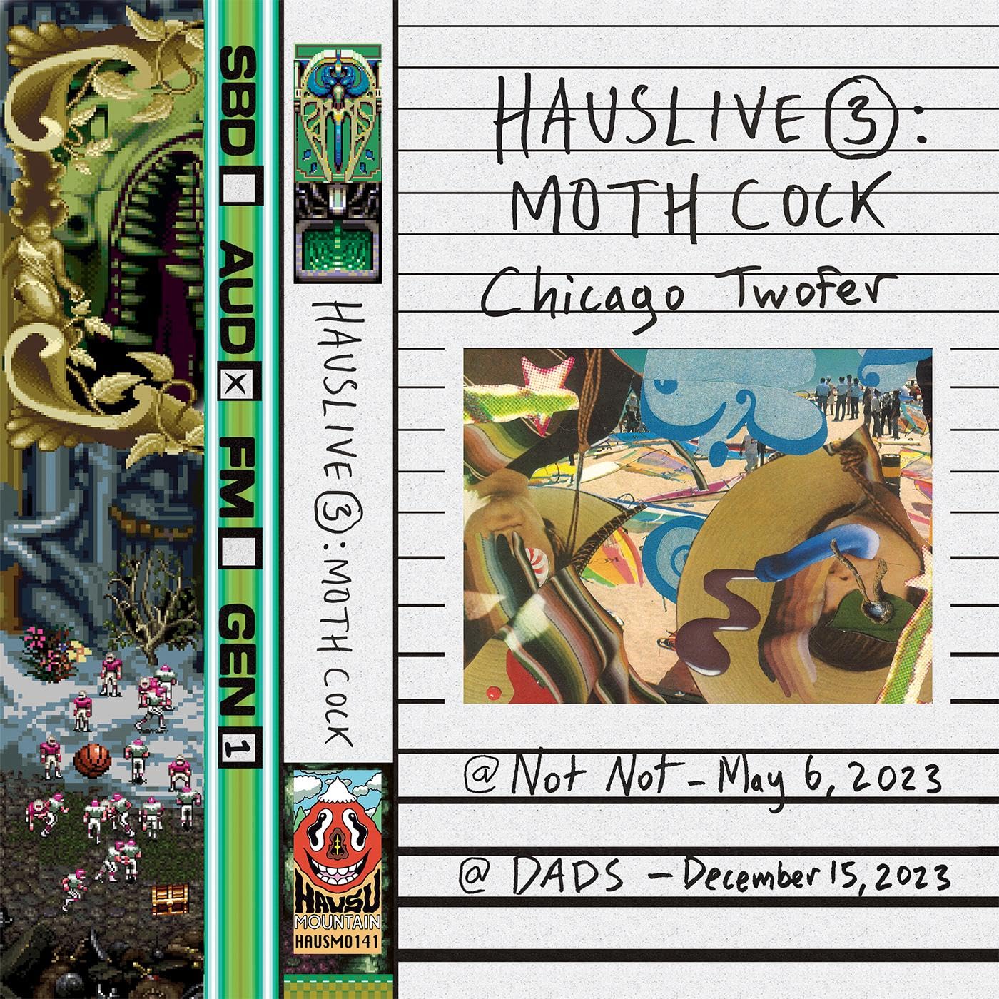 Moth Cock - Hauslive 3: Chicago Twofer - Import Cassette Tape