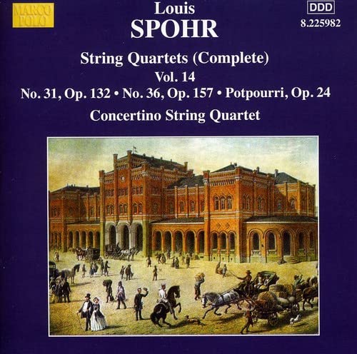 Spohr, Louis (1784-1859) - String Quartets Nos, 31, 36, Potpourri No, 4, : Moscow Philharmonic Concertino Quartet - Import CD