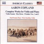 Paul Posnak - Copland: Works for Violin and Piano (Complete) - Import CD