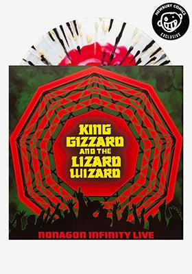 King Gizzard & The Lizard Wizard - Nonagon Infinity Live (Exclusive) - Import Red In Clear With Black + Yellow Splatter Vinyl LP Record