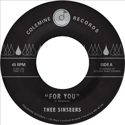 Thee Sinseers - For You / Si Lloraras - Import Vinyl 7inch Record