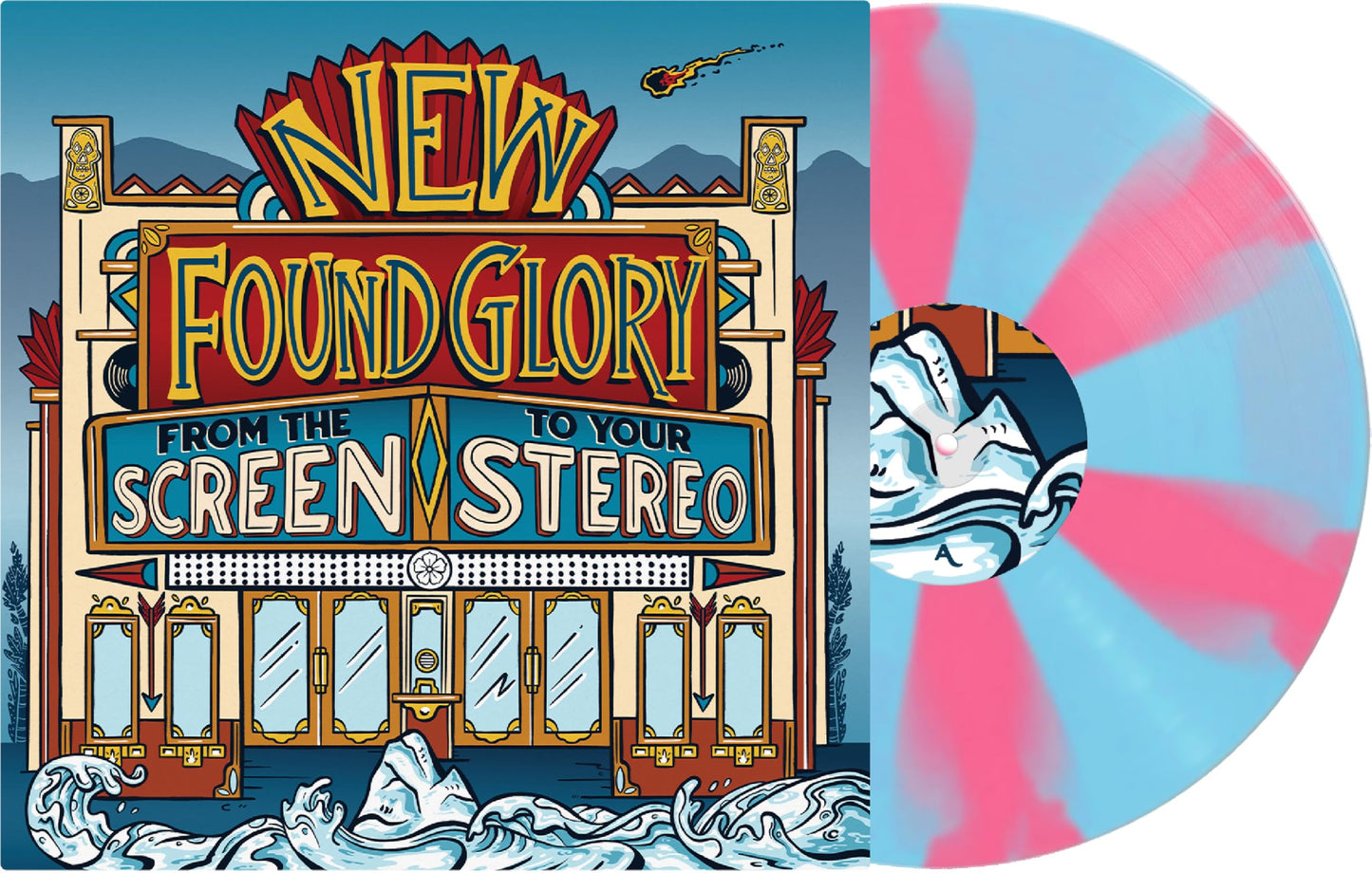 New Found Glory - From The Screen To Your Stereo 1 - Import Pink & Blue Vinyl LP Record