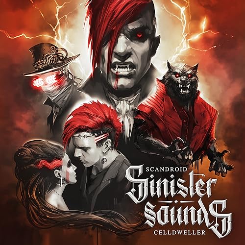 Celldweller 、 Scandroid - Sinister Sounds (EP) - Import Custom Shaped Saw-Blade Silver & Red Splatter Vinyl 12Inch Single Record