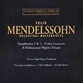 Vladimir Golschmann, Felix Prohaska - Mendelssohn: Orchestral Masterpieces - Import 2 CD