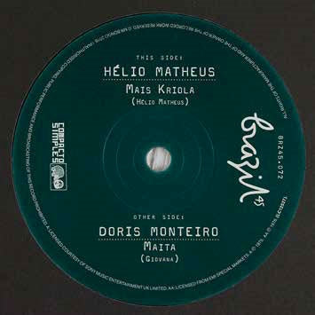 Helio Matheus 、 Doris Monteiro - Mais Kriola/Maita - Import 7 inch Record
