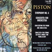 Piston, Walter (1894-1976) - Sym, 6, Concerto For Orchestra, Etc: Gauk / Moscow Rso M.mitchell(P)Emerson Sq Etc - Import CD