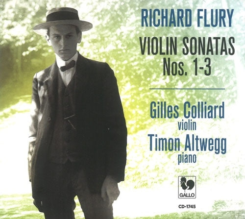 Gilles Colliard - Flury:Violin Sonata No.1-3 - Import CD