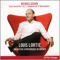 Louis Lortie - Mendelssohn: Piano Concertos No.1 Op.25, No.2 Op.40, Symphony No.5 Op.107 "Reformation" / Louis Lortie, Quebec SO - Import CD