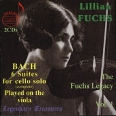 Lillian Fuchs - The Fuchs Legacy, Vol. 1 - Bach: 6 Suites for Cello Solo (played on viola) - Import 2 CD