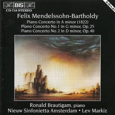 Ronald Brautigam - Mendelssohn: Concerti for Piano - Import CD