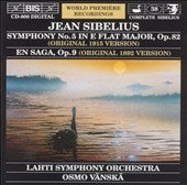 Vaenskae, Osmo, Lahti Symphony Orchestra - Sibelius: Symphony No. 5, En Saga / Vaenskae, Lahti Symphony - Import CD