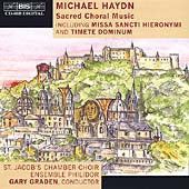 St.Jacobs Chamber Choir - Michael Haydn: Sacred Choral Music / Graden - Import CD