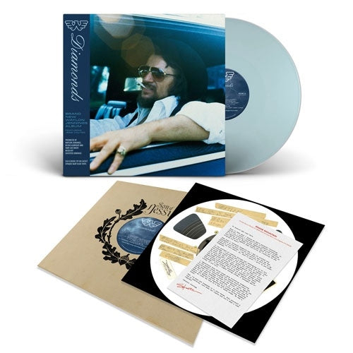 Waylon Jennings - Diamonds (Indie Exclusive) - Import Baby Blue Vinyl LP Record