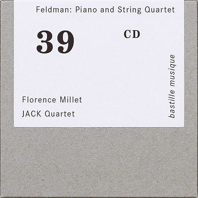 Carlos Viola - Feldman, Morton Piano and String Quartet : Florence Millet(P)JACK Quartet - Import CD