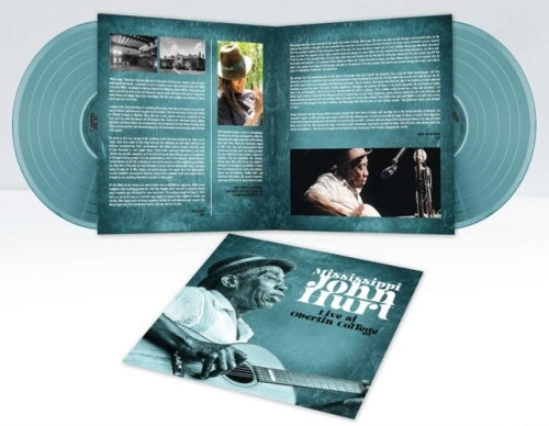 Mississippi John Hurt - Live At Oberlin College 1965 - Import Translucent Turquoise Vinyl 2 LP Record