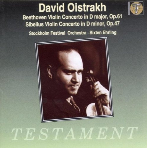 Davio Oistrakh - Beethoven / Sibelius: Violin Concertos Oistrakh, Ehrling / Stockholm Festival.o - Import CD
