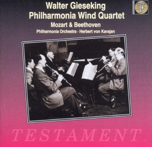 Mozart / Beethoven - Sinfonia Concertante K.297b / Piano Quintet: Gieseking, Brain, Karajan - Import CD