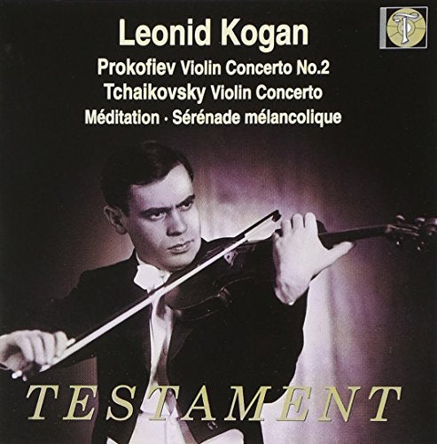Leonid Kogan - Violin Koncerter Testament Klassisk - Import CD