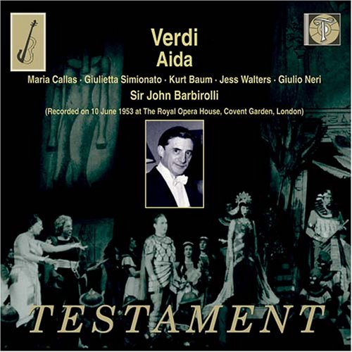 Verdi (1813-1901) - Aida : Barbirolli / Royal Opera House, Callas, Baum, Simionato, Walters, Sutherland, etc (1953 Monaural)(2CD) - Import 2 CD